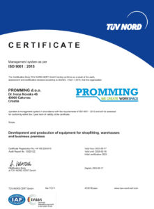 certificate iso 9001